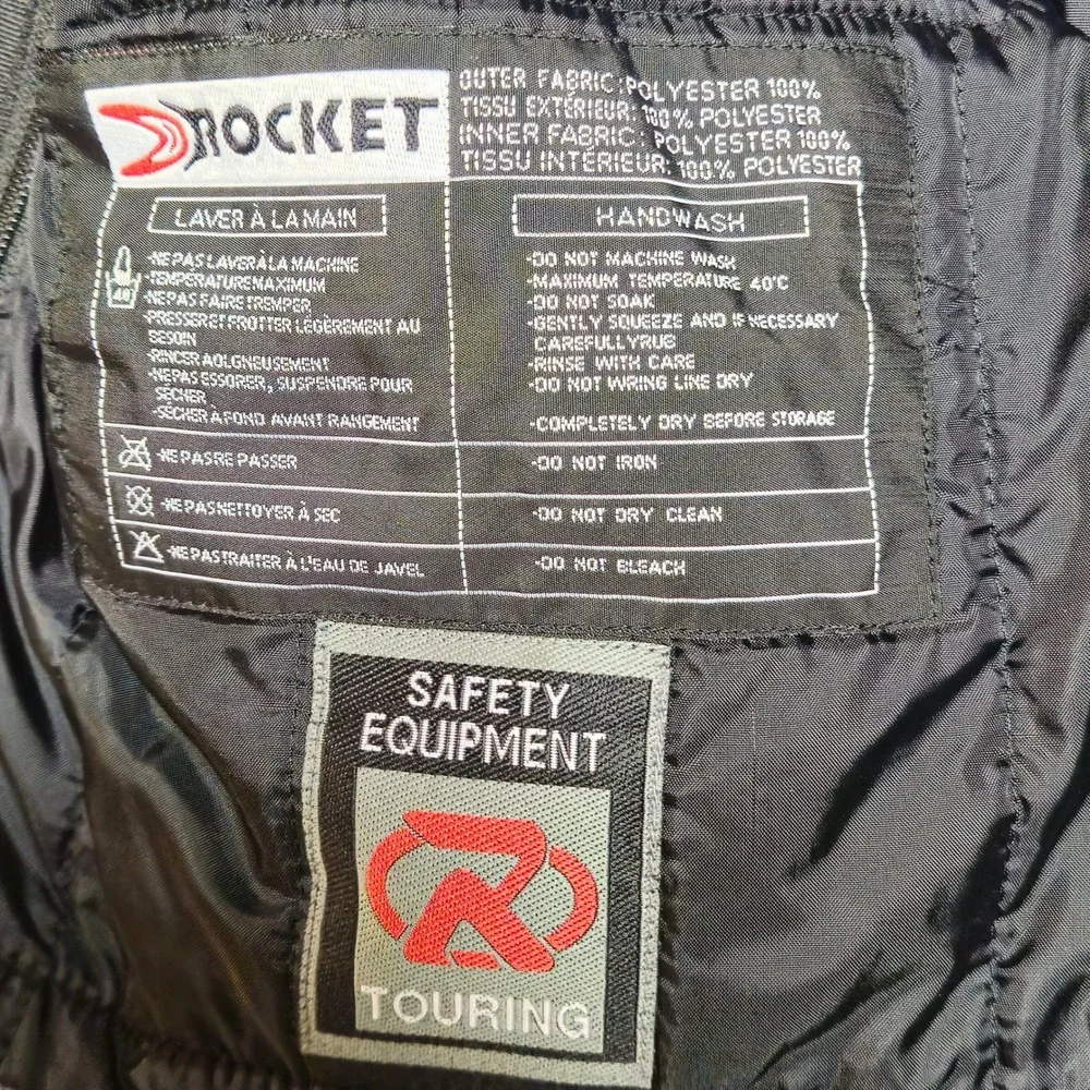 Joe Rocket Ballistic Series Motorcycle Jacket Green Black Mens XL w/Padded Armor